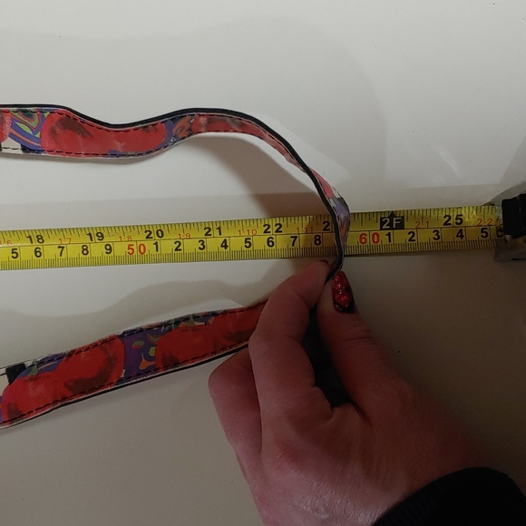 Betsey Johnson Cherries and Stripes Crossbody Saddle Bag - Picture 13 of 17